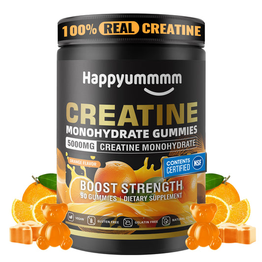 Happy Creatine - Bear Black Jar (Orange)